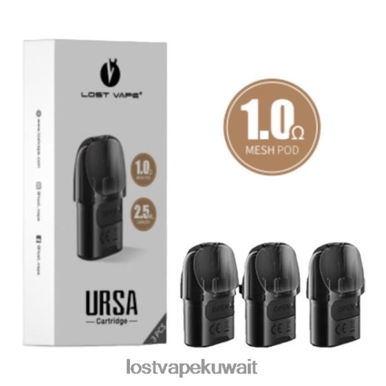 Lost Vape Centaurus سعر F2T0B8124 | Lost Vape URSA القرون البديلة | 2.5 مل (3 عبوات) أسود 1. أوم