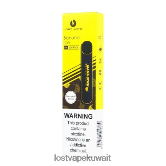 Lost Vape Centaurus سعر F2T0B8404 | Lost Vape Mana عصا يمكن التخلص منها | 300 نفخة | 1.2 مل ثلج موز 5%