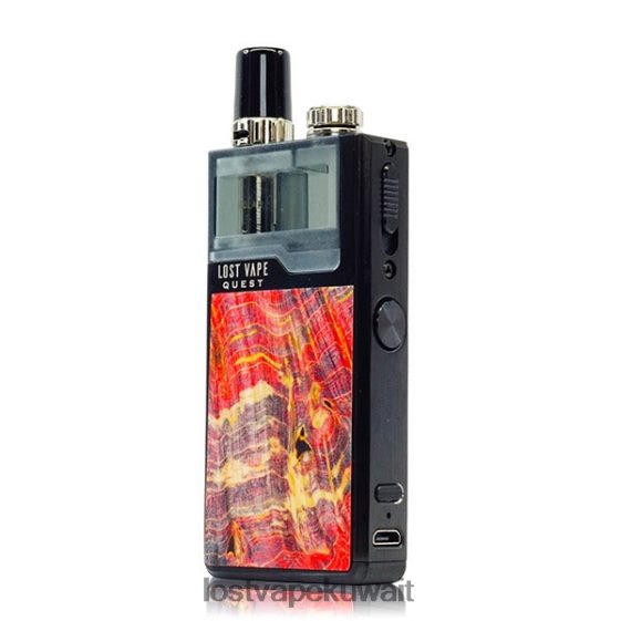 Lost Vape Centaurus سعر F2T0B8474 | Lost Vape Quest طقم جهاز أوريون كيو بود كامل خشب الطعن أسود/أحمر