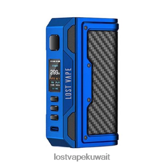Lost Vape Cyborg سعر F2T0B8177 | Lost Vape Thelema كويست 200 واط مود ماتي الأزرق/ألياف الكربون