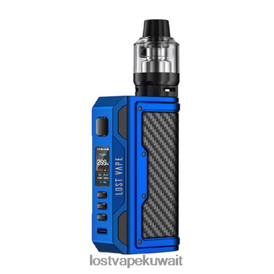 Lost Vape Flavors F2T0B8138 | Lost Vape Thelema مجموعة كويست 200 واط ماتي الأزرق/ألياف الكربون