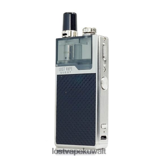 Lost Vape Flavors F2T0B8468 | Lost Vape Quest طقم جهاز أوريون كيو بود كامل نسج فضي/أسود