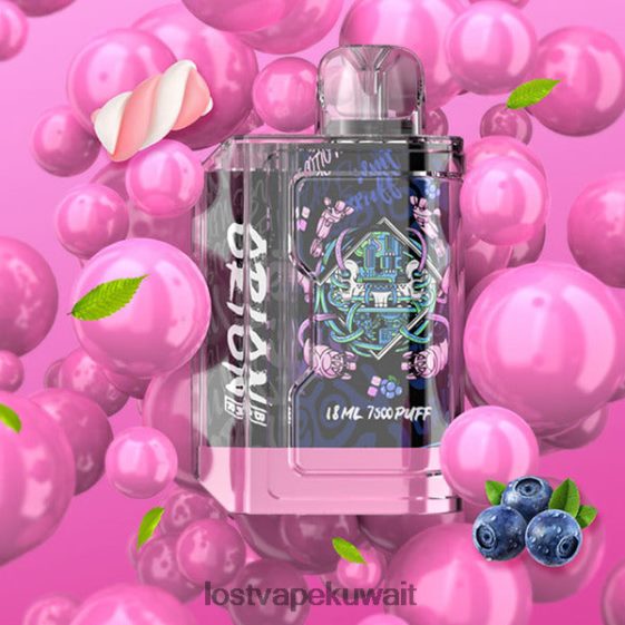 Lost Vape Flavors F2T0B878 | Lost Vape Orion شريط يمكن التخلص منه | 7500 نفخة | 18 مل | 50 ملغ حلوى القطن الزرقاء