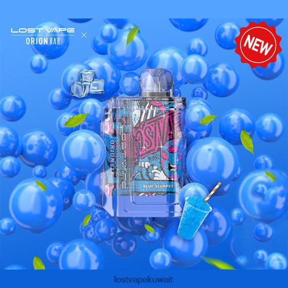 Lost Vape Flavors F2T0B888 | Lost Vape Orion شريط يمكن التخلص منه | 7500 نفخة | 18 مل | 50 ملغ اللعاب الأزرق