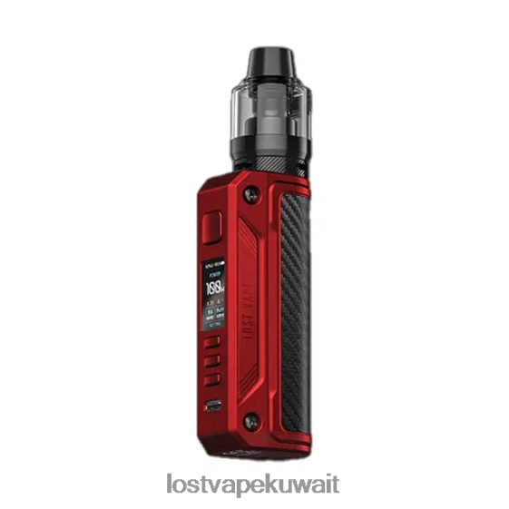 Lost Vape Kuwait City F2T0B8172 | Lost Vape Thelema طقم منفرد 100 واط ماتي الأحمر/ألياف الكربون