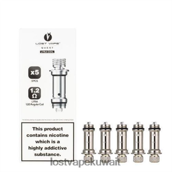 Lost Vape Kuwait City F2T0B8432 | Lost Vape Lyra ملفات بديلة (5 عبوات) لفائف عادية 1.2ohm