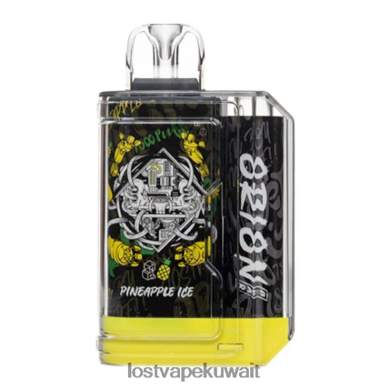 Lost Vape Kuwait City F2T0B862 | Lost Vape Orion شريط يمكن التخلص منه | 7500 نفخة | 18 مل | 50 ملغ ثلج الأناناس
