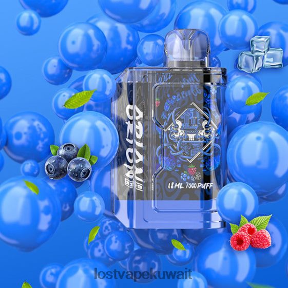 Lost Vape Kuwait City F2T0B882 | Lost Vape Orion شريط يمكن التخلص منه | 7500 نفخة | 18 مل | 50 ملغ الجليد الأزرق
