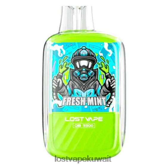 Lost Vape Kuwait F2T0B8101 | Lost Vape Orion ob5500 5500 نفث 14 مل 50 ملغ يمكن التخلص منها نعناع طازج