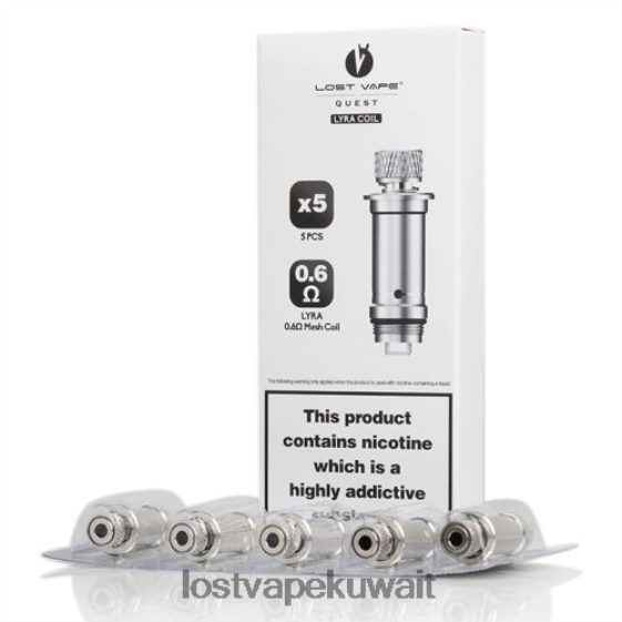 Lost Vape Kuwait F2T0B8391 | Lost Vape Lyra ملفات بديلة (5 عبوات) كويل شبكي 0.6ohm