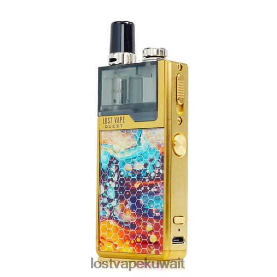 Lost Vape Kuwait F2T0B8471 | Lost Vape Quest طقم جهاز أوريون كيو بود كامل الذهب / المبهر