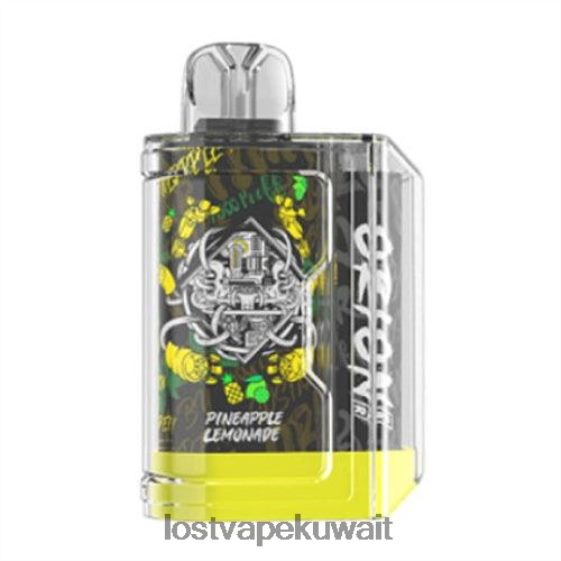 Lost Vape Kuwait F2T0B851 | Lost Vape Orion شريط يمكن التخلص منه | 7500 نفخة | 18 مل | 50 ملغ عصير الليمون والأناناس
