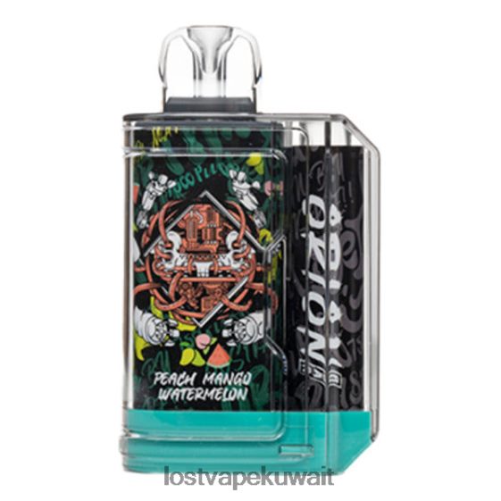 Lost Vape Kuwait F2T0B861 | Lost Vape Orion شريط يمكن التخلص منه | 7500 نفخة | 18 مل | 50 ملغ الخوخ والمانجو والبطيخ