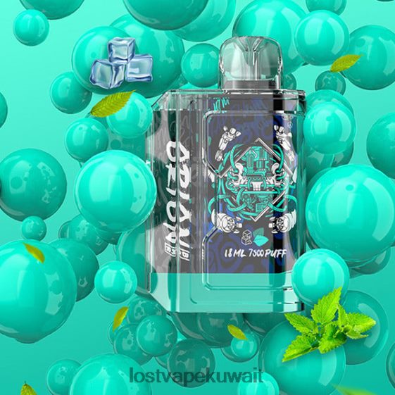 Lost Vape Kuwait F2T0B881 | Lost Vape Orion شريط يمكن التخلص منه | 7500 نفخة | 18 مل | 50 ملغ النعناع الأزرق