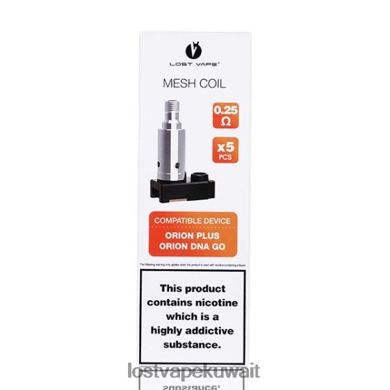 Lost Vape Quest سعر F2T0B8326 | Lost Vape Orion بالإضافة إلى ملفات استبدال الحمض النووي (5 عبوات) 0.5 أوم