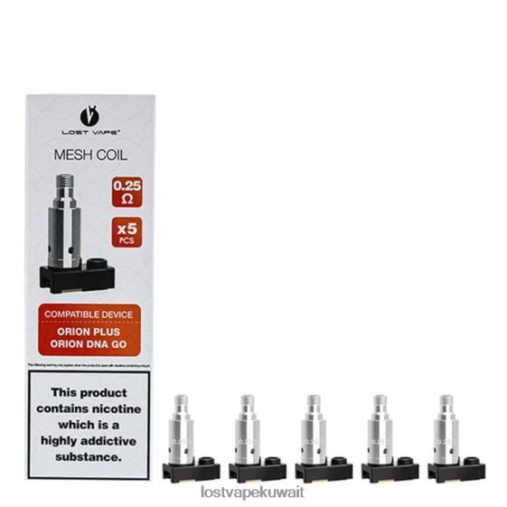 Lost Vape Quest سعر F2T0B836 | Lost Vape Orion بالإضافة إلى ملفات استبدال الحمض النووي (5 عبوات) 0.25 أوم
