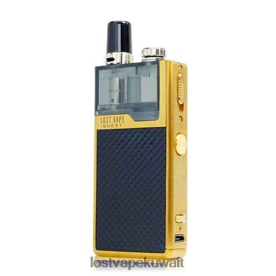 Lost Vape Quest سعر F2T0B8466 | Lost Vape Quest طقم جهاز أوريون كيو بود كامل نسج ذهبي/أسود