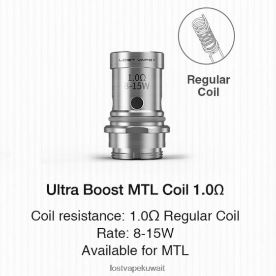 Lost Vape Review F2T0B8350 | Lost Vape Ultra ملفات التعزيز (5 عبوات) ام تي ال V2 1.أوم