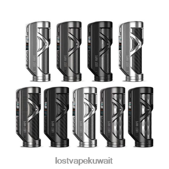 Lost Vape Review F2T0B8460 | Lost Vape Cyborg مود السعي | 100 واط أسود غير لامع/ألياف الكربون