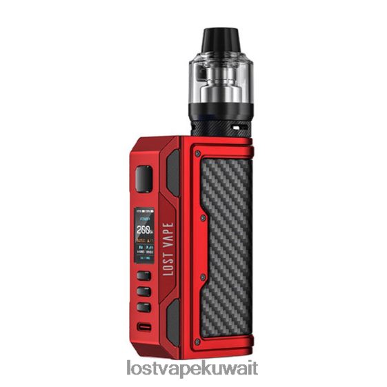Lost Vape Wholesale F2T0B8139 | Lost Vape Thelema مجموعة كويست 200 واط ماتي الأحمر/ألياف الكربون