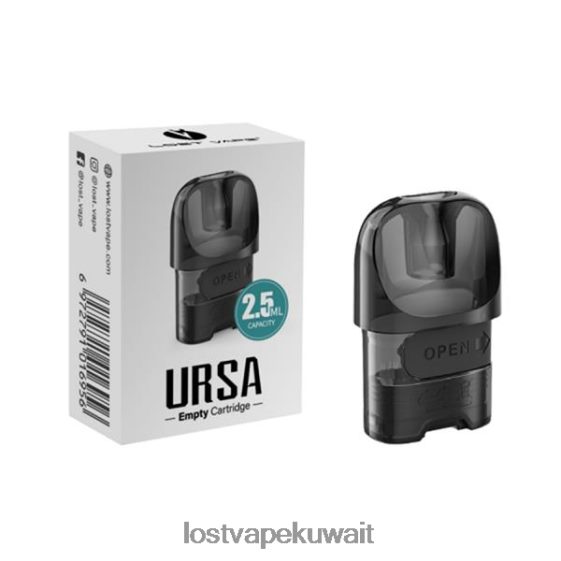 Ursa Lost Vape سعر F2T0B8215 | Lost Vape URSA القرون البديلة أسود (خرطوشة جراب فارغة سعة 2 مل)