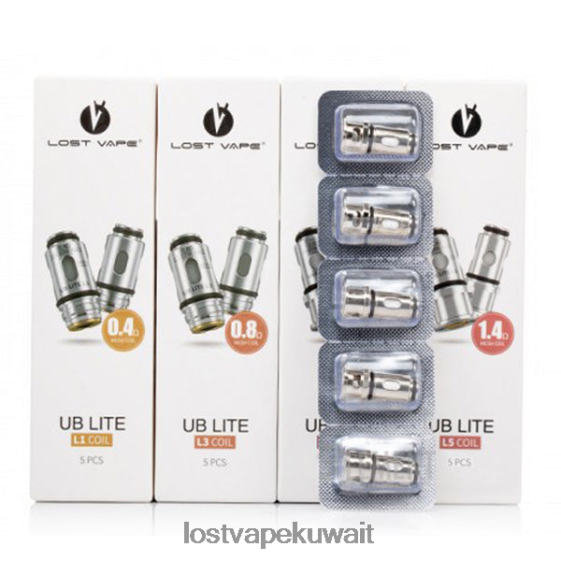 Ursa Lost Vape سعر F2T0B85 | Lost Vape UB ملفات لايت (5 عبوات) l1 0.4ohm