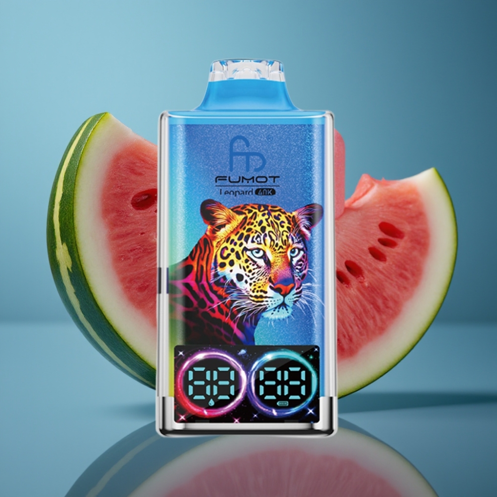 Fumot Leopard 40000 بخاخ قابل للتخلص بنكهة بطيخ علكة مع شاشة رقمية وبطارية 700mAh