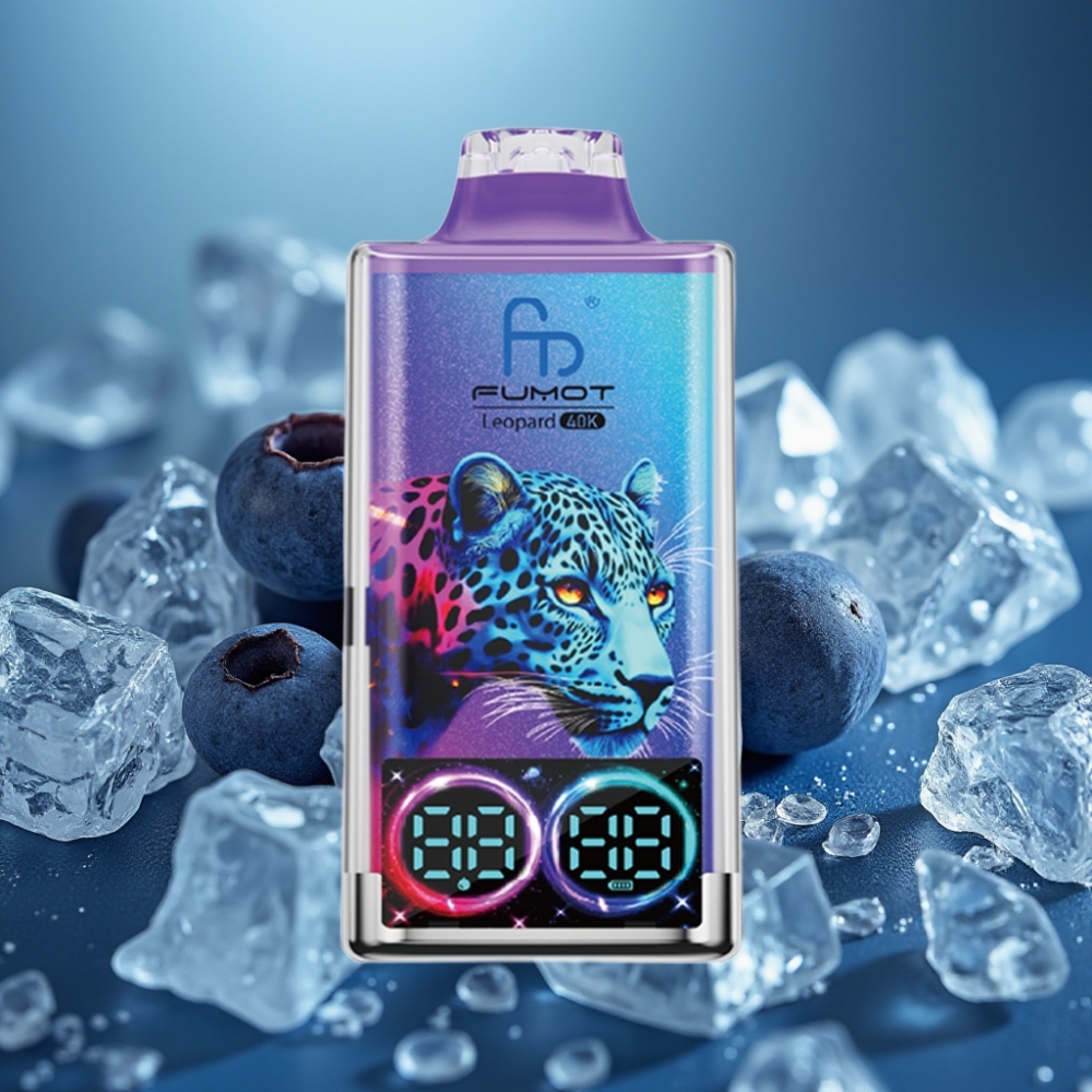 Fumot Leopard 40000 بخاخ إلكتروني - توت أزرق مثلج، شحن نوع-C، بطارية 700mAh