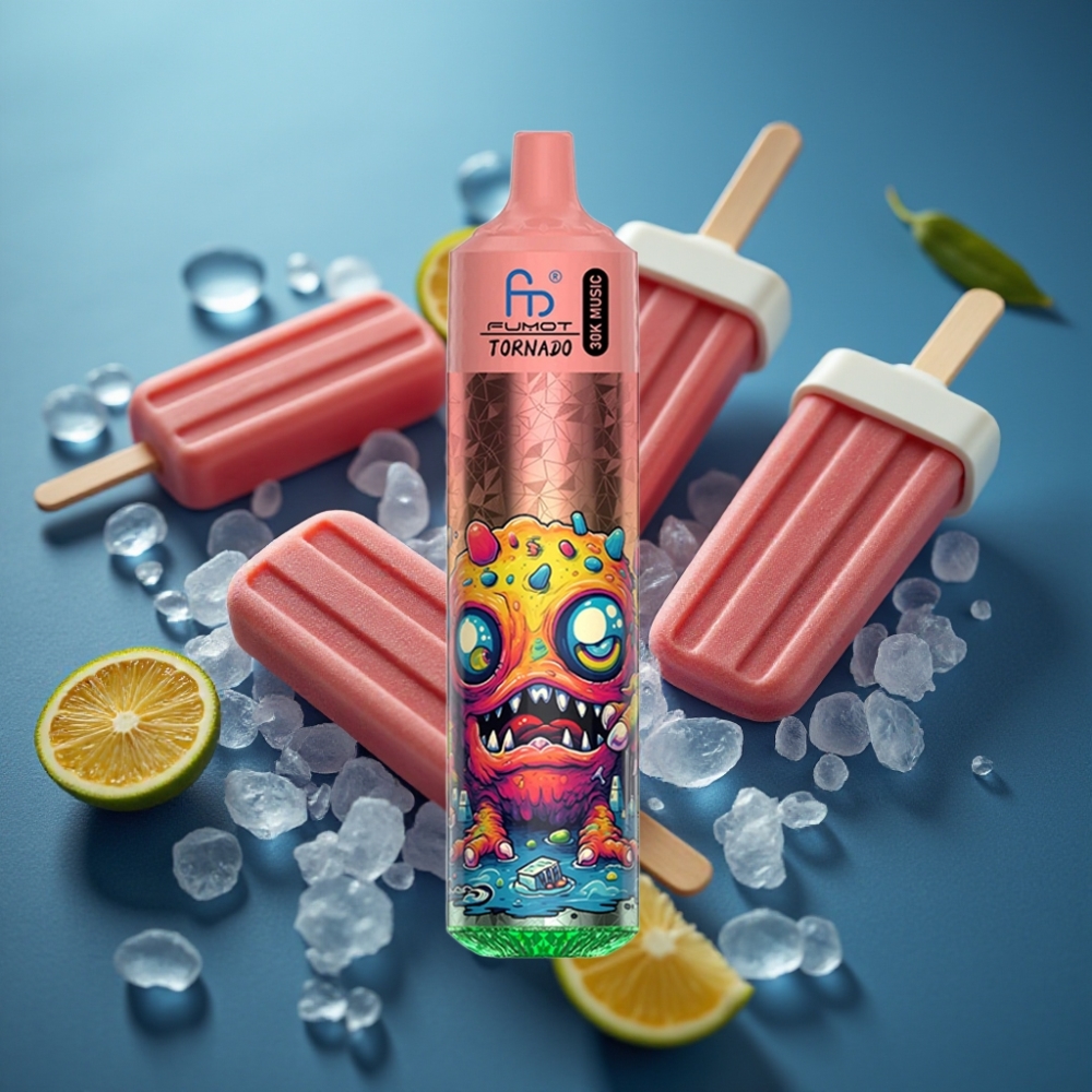 Fumot RandM Tornado 30000 Puffs 30mL بنكهة المصاصة 5% نيكوتين