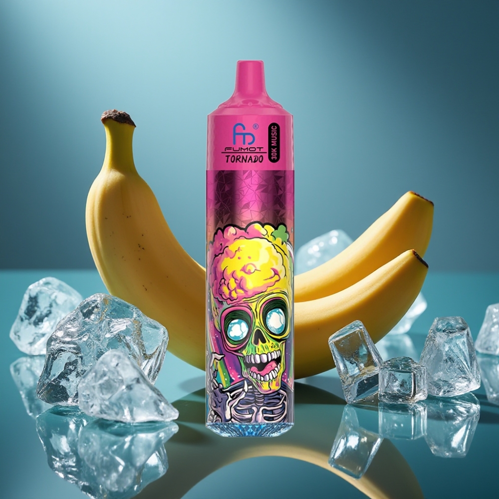Fumot RandM Tornado 30000 Puffs Banana Ice 30mL 5% Mesh Disposable Vape