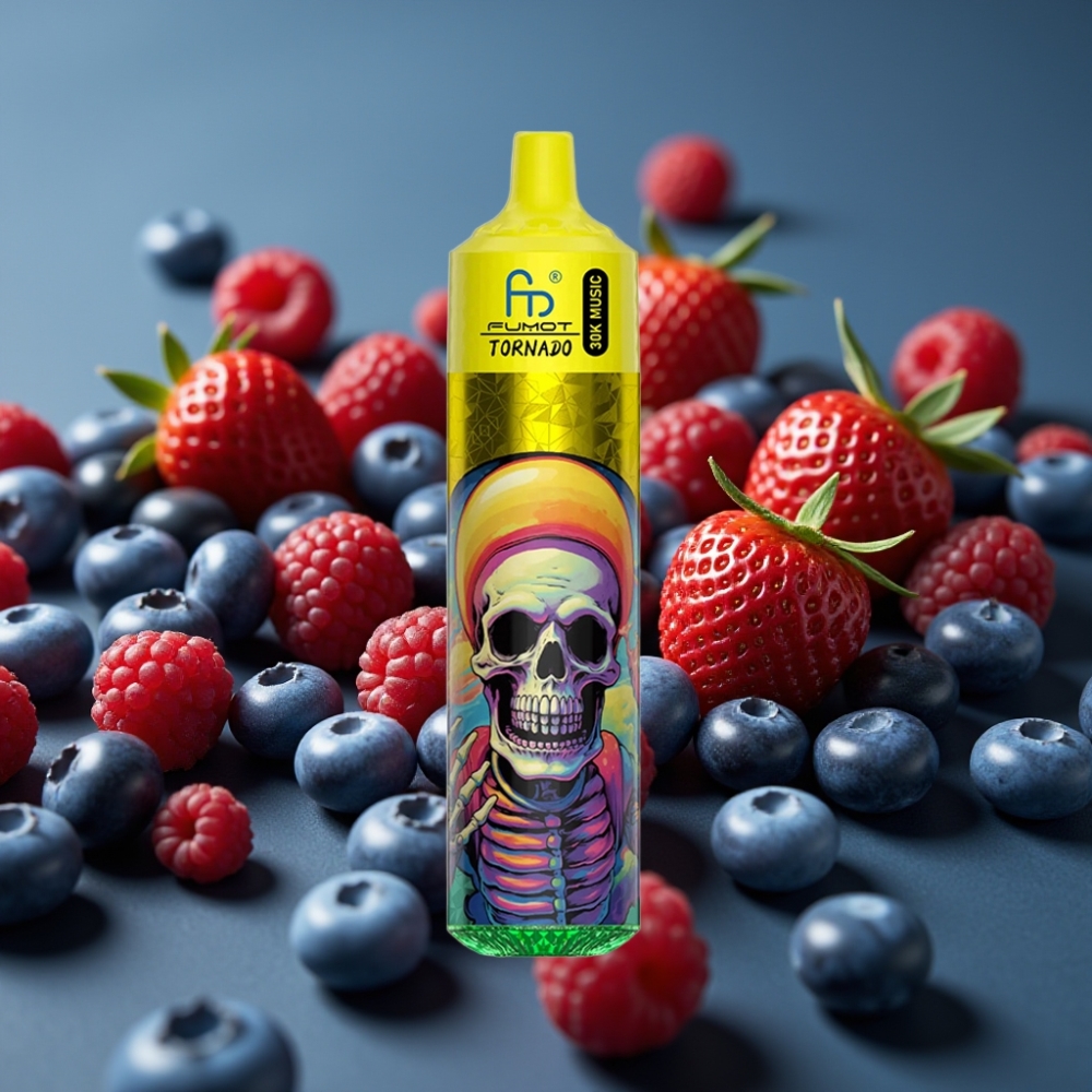 Fumot RandM Tornado 30000 Puffs Strawberry Blueberry Raspberry 30mL 5%