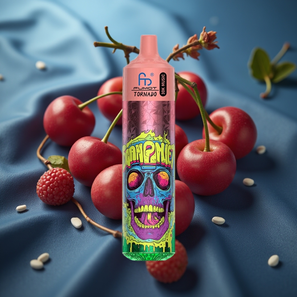Fumot RandM Tornado 30000 Puffs Triple Cherry - 30mL - 5% Nicotine - Mesh Coil