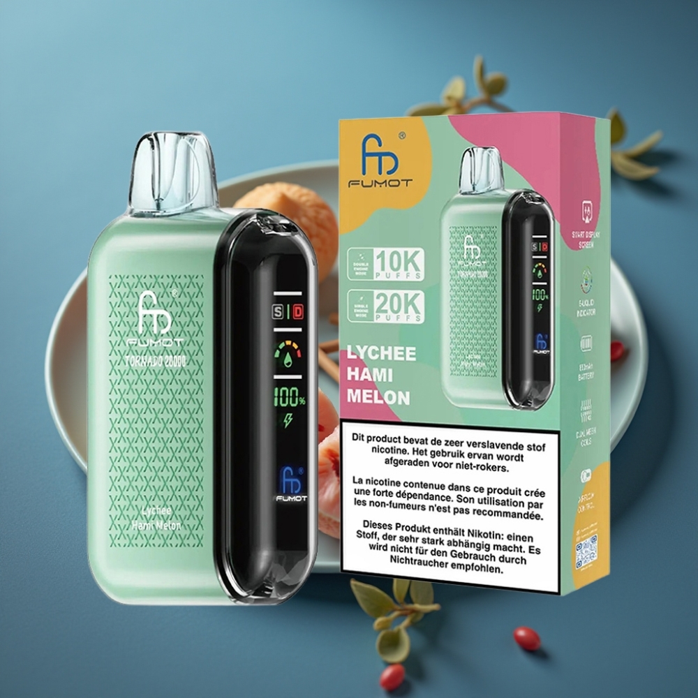 Fumot Tornado 20000 Puffs Dual Mesh Lychee Hami Melon Disposable Vape