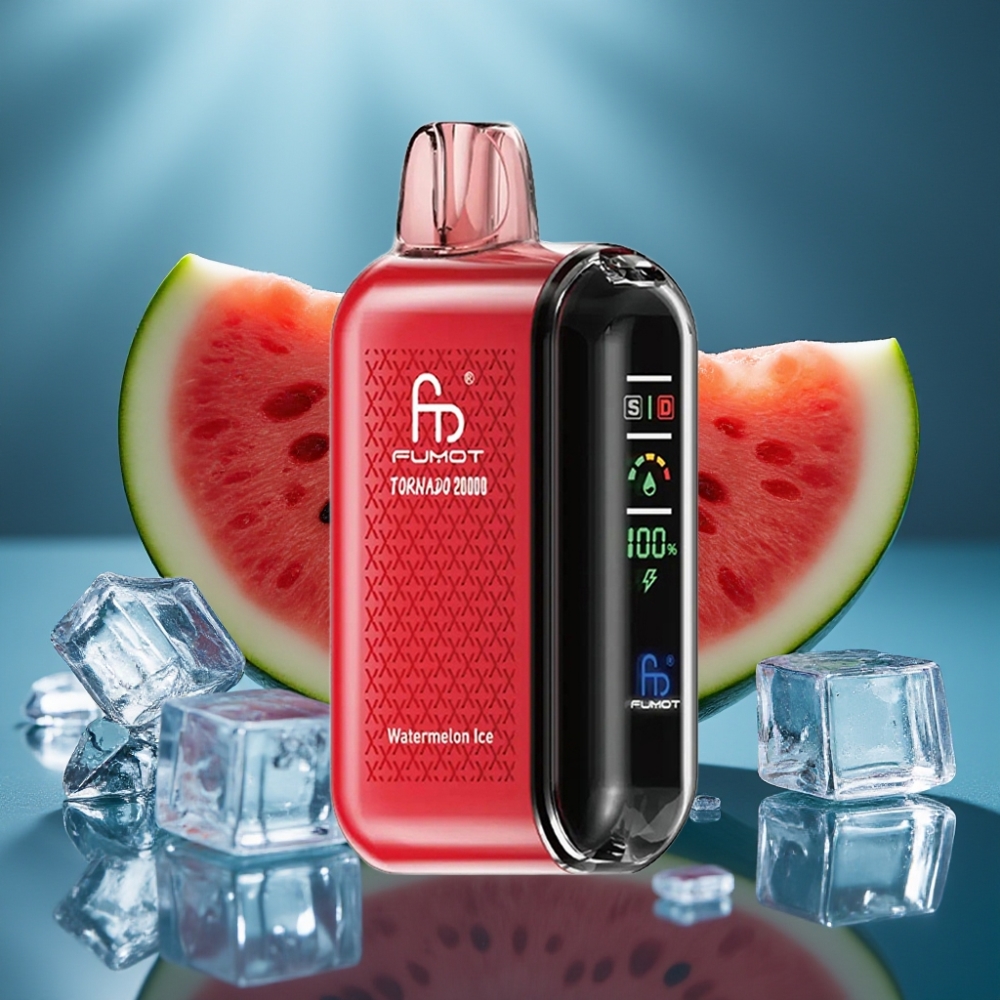 Fumot Tornado 20000 Puffs Dual Mesh بطيخ مثلج vape supplier Kuwait