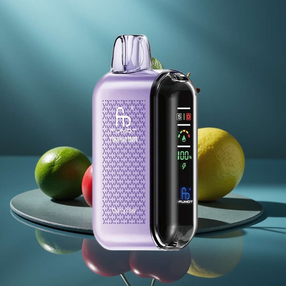 Fumot Tornado 20000 Puffs Dual Mesh كرز ليمون vape supplier Kuwait