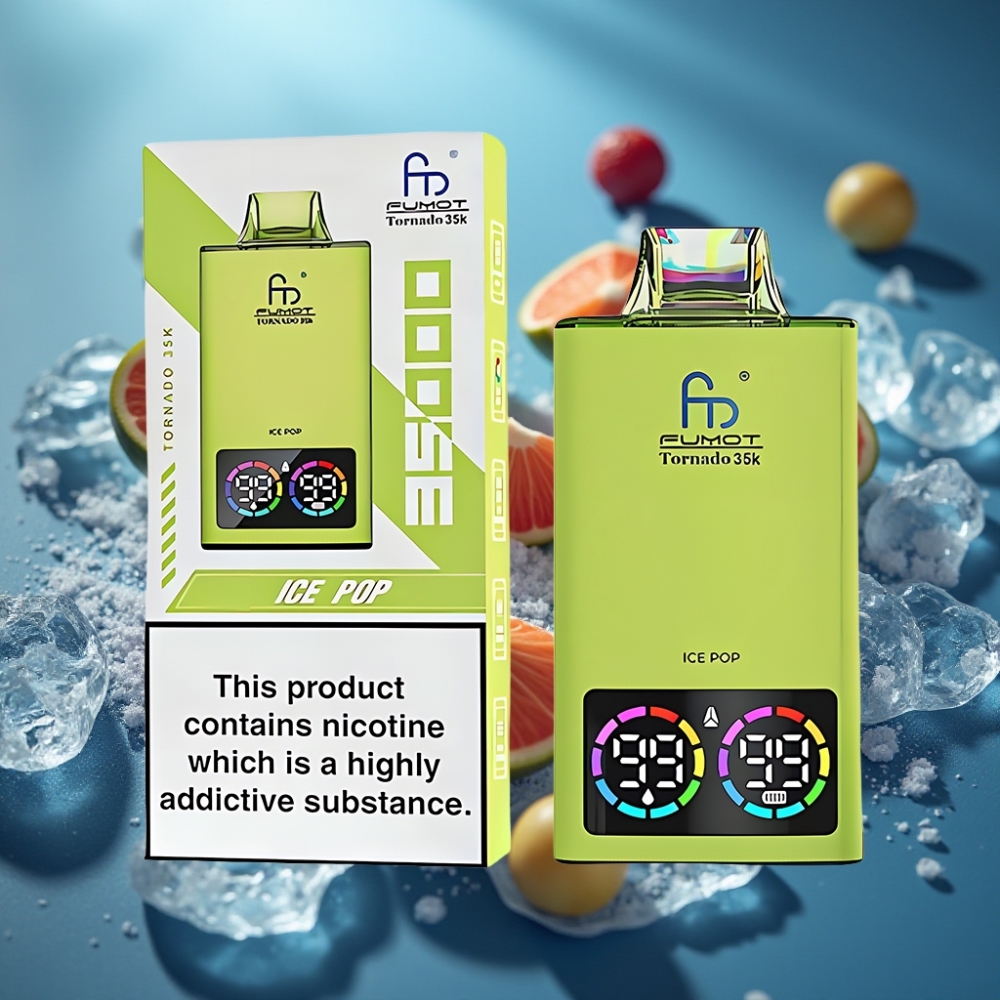 Fumot Tornado 35K Dual Mesh Ice Pop Disposable Vape - 15ml - USB-C - 35000 Puffs