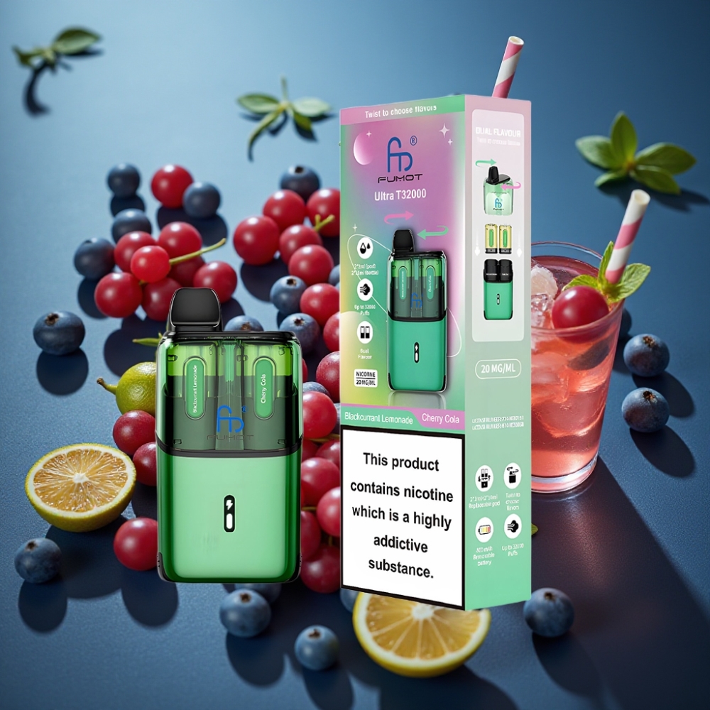 Fumot Ultra T32000 Disposable Vape - Blackcurrant Lemonade Cherry Cola - 24ml 800mAh Type-C