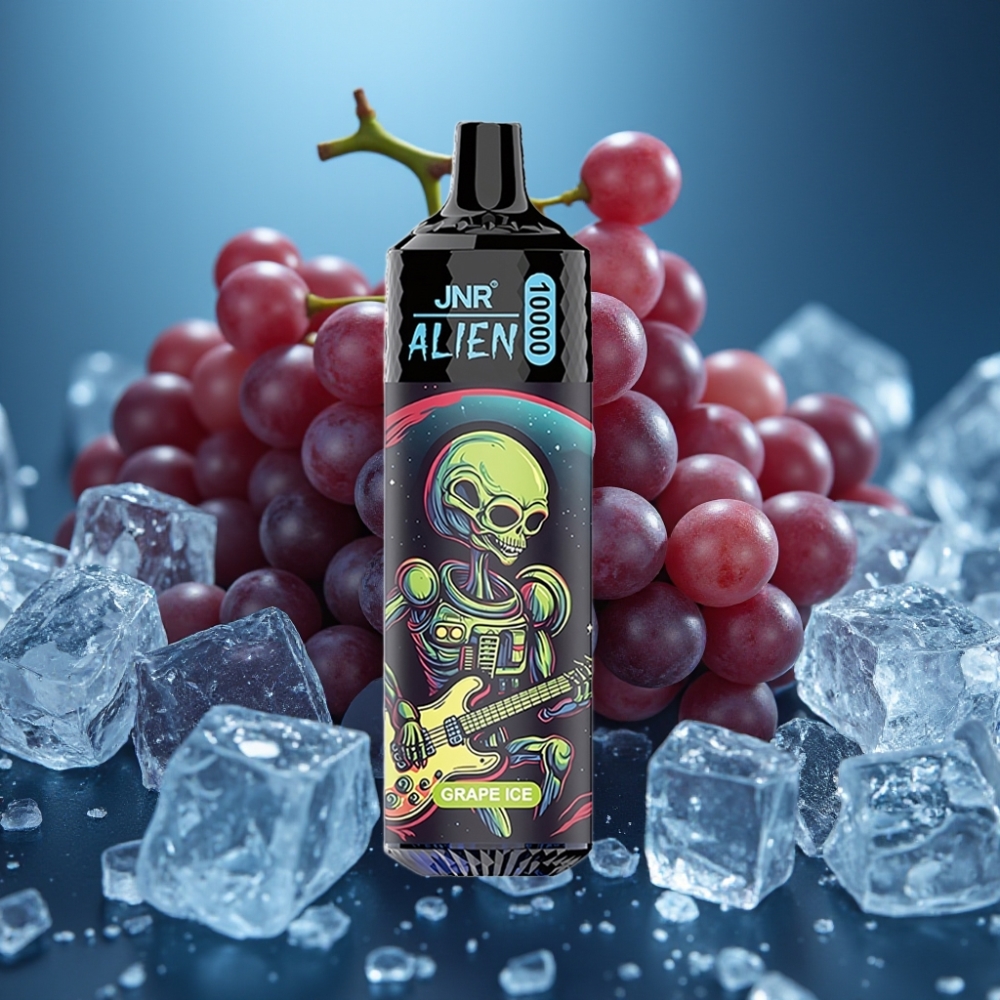JNR Alien 10000 Puffs جراب آيس عنب - 850mAh ، شحن Type-C ، إضاءة LED