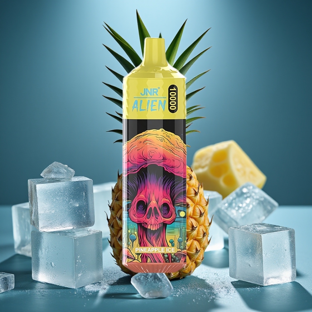JNR Alien 10000 Puffs - أناناس مثلج (Pineapple Ice) - 850mAh - شاحن Type-C
