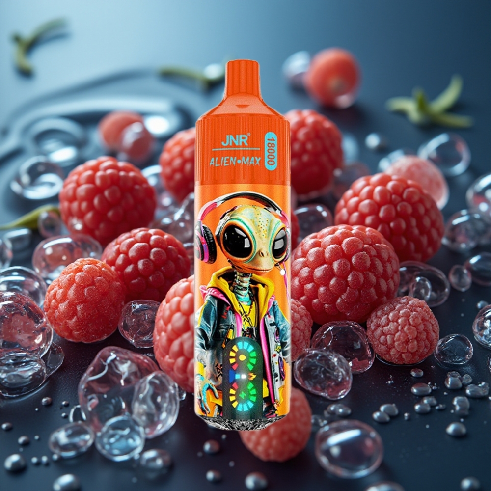JNR Alien Max 18000 Puffs سباي شيري كولا - شاشة LED، شحن Type-C، 28 مل