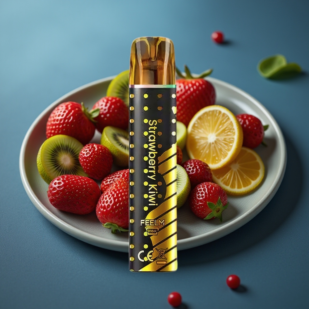 JNR Black&Golden 800 Puffs 2ml فراولة كيوي disposable vape