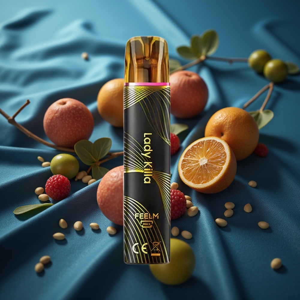JNR Black&Golden 800 Puffs Disposable Vape - Lady Killa (قتالة السيدات)