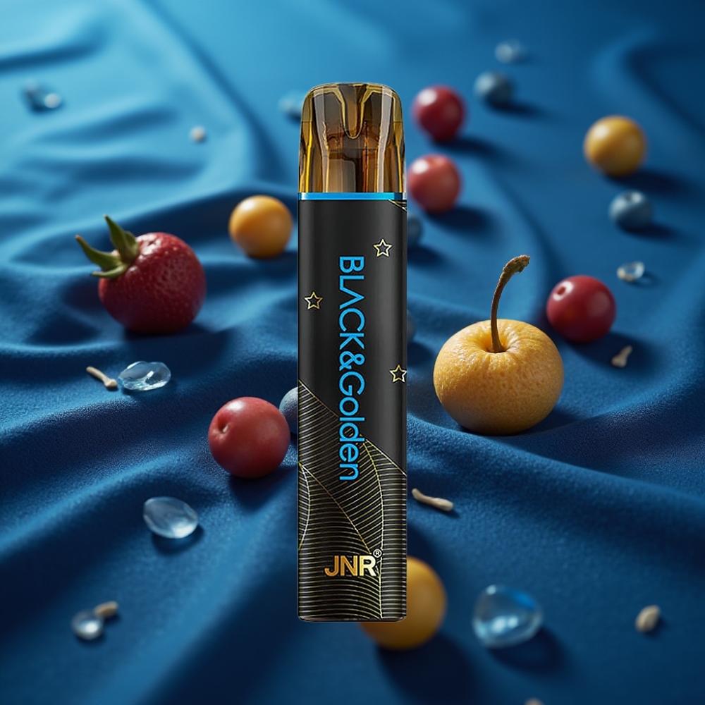JNR Black&Golden 800 Puffs Disposable Vape - أزرق (Mr Blue) - 2ml - 2% Nicotine
