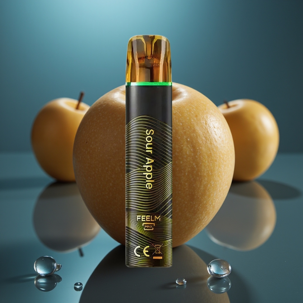 JNR Black&Golden 800 Puffs تفاحة حامضة Disposable Vape