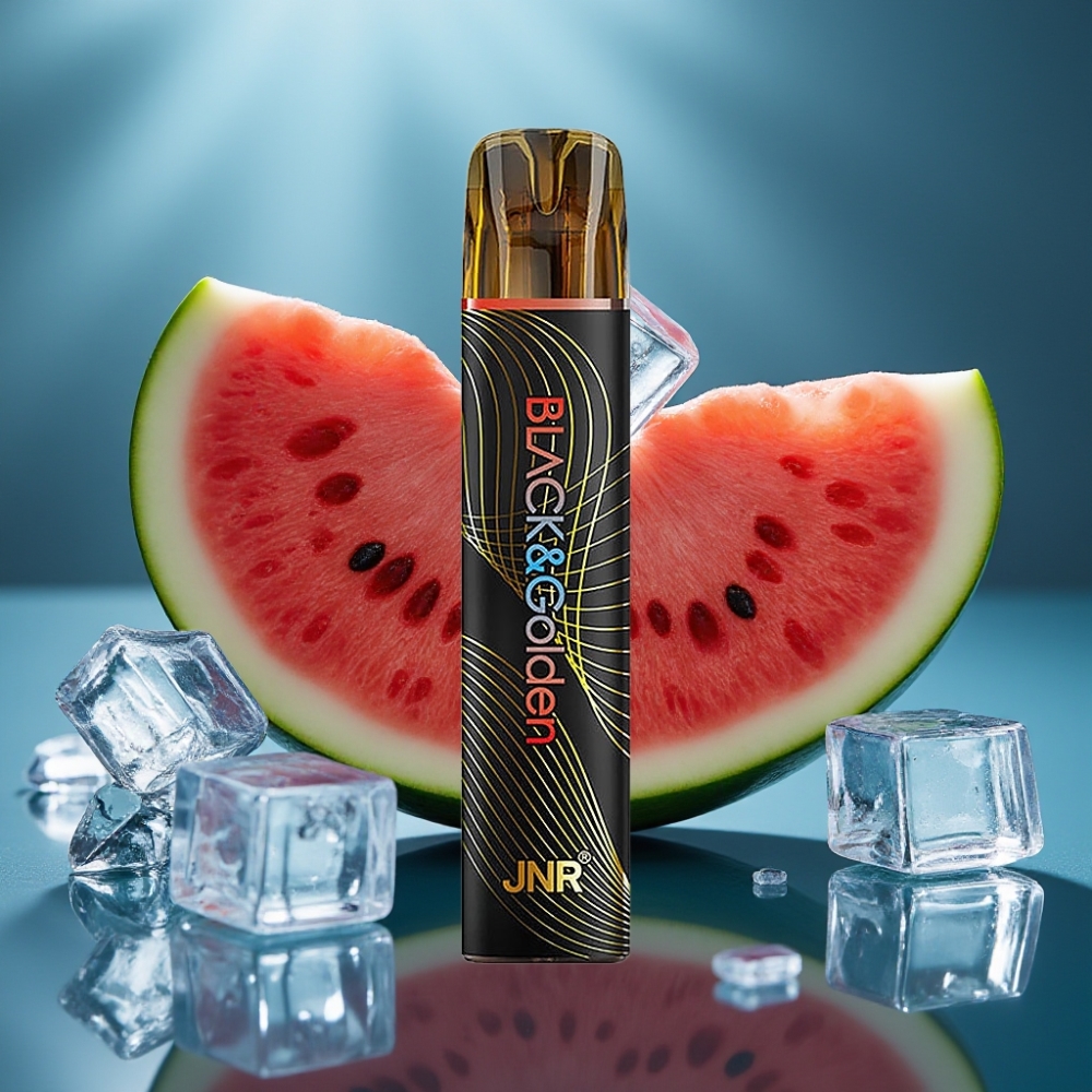 JNR Black&Golden 800 Puffs Disposable Vape بطيخ مثلج