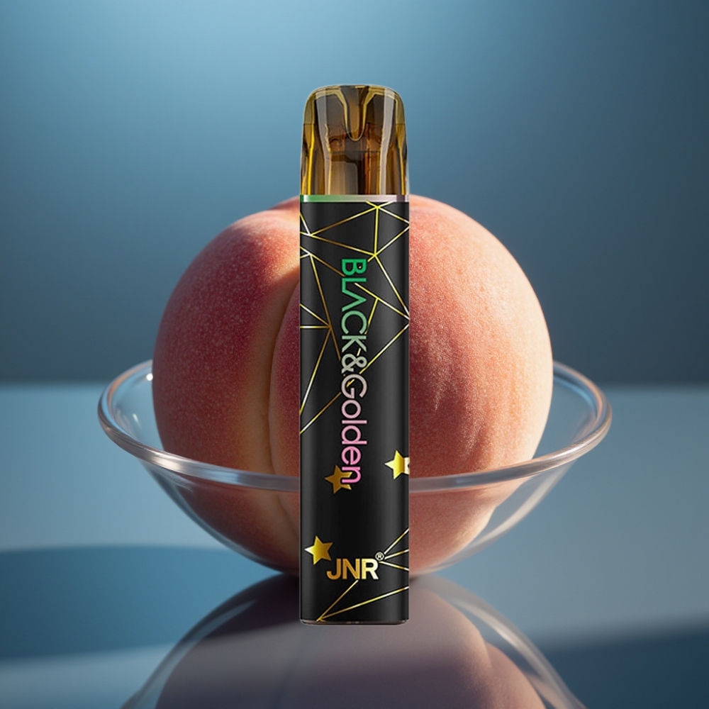 JNR Black&Golden 800 Puffs Disposable Vape خوخ vape supplier Kuwait