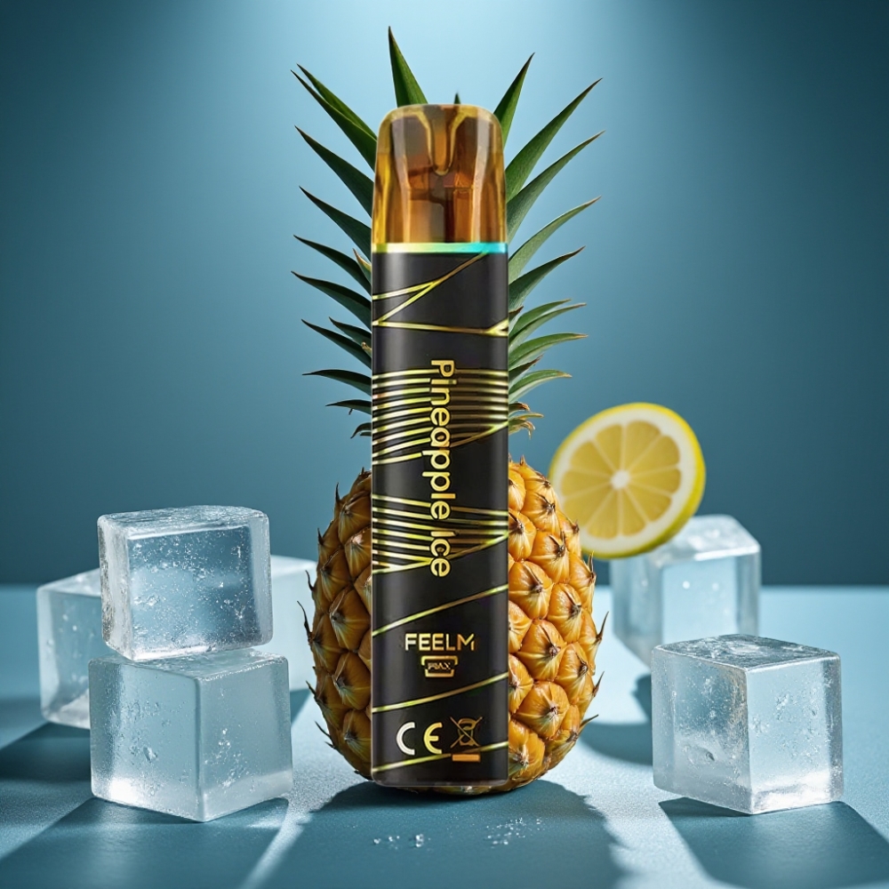 JNR Black&Golden 800 Puffs سجارة إلكترونية بنكهة أناناس مثلج