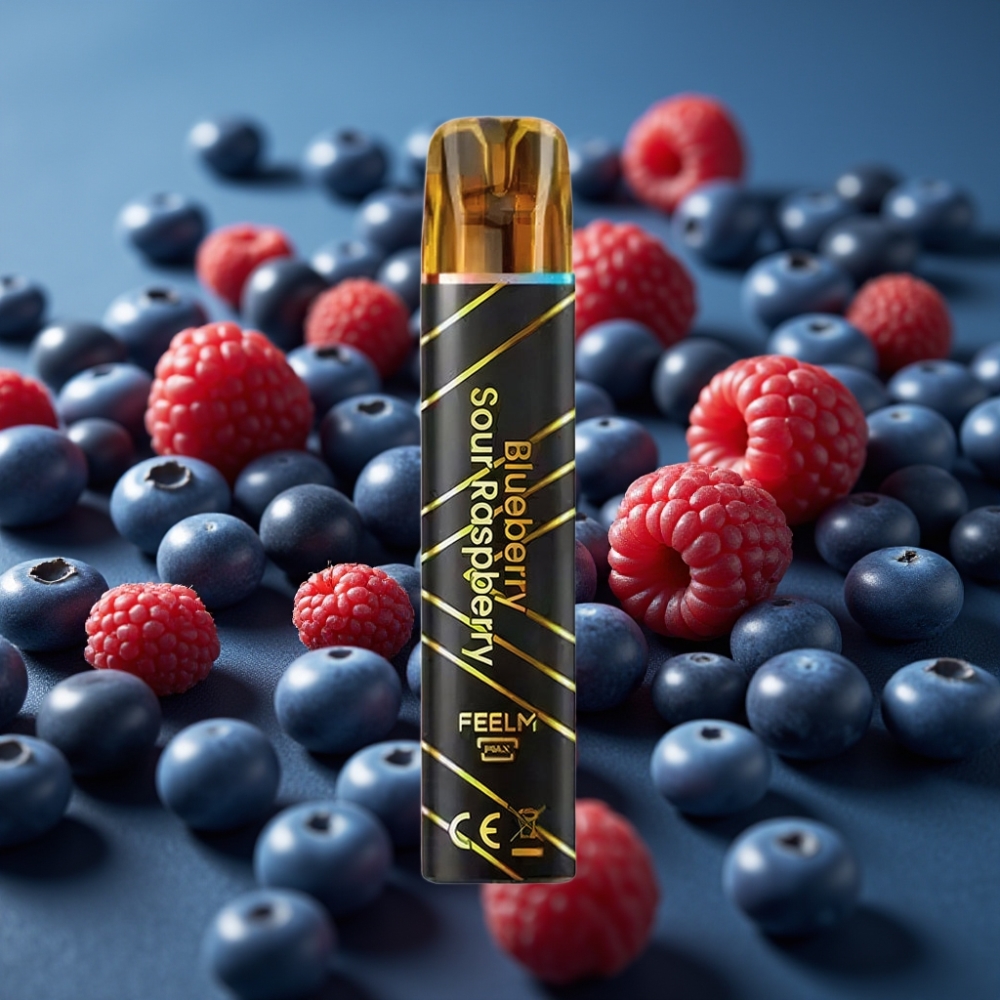 JNR Black&Golden 800 Puffs جهاز تبخير للاستخدام الواحد بنكهة التوت والفراولة الحامضة
