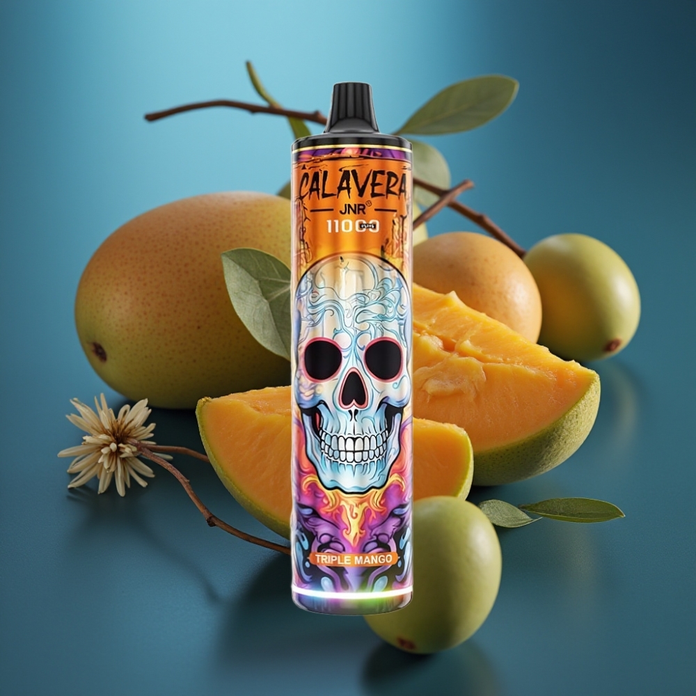 JNR Calavera 11000 Puff جهاز تبخير مانجو ثلاثي مع شاحن Type-C