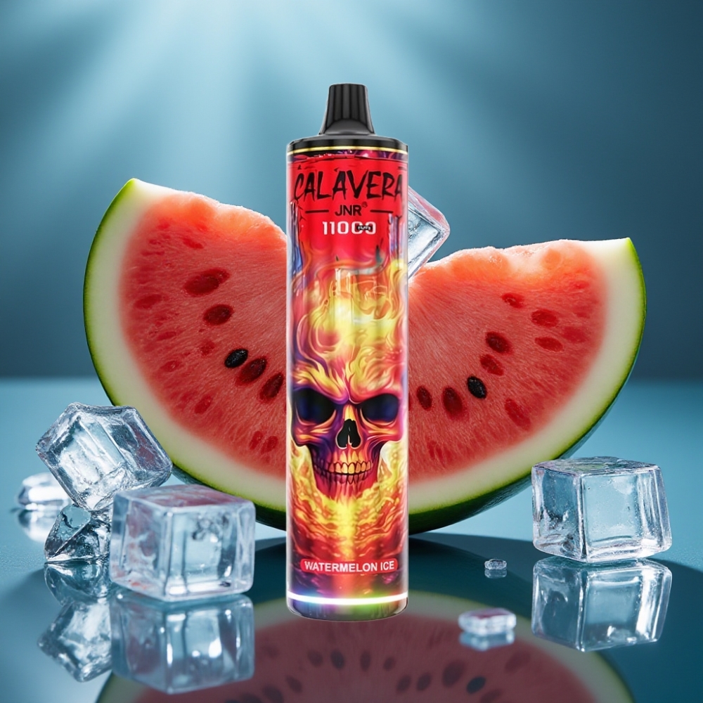JNR Calavera 11000 Puffs جهاز تبخير بطارية 850 مللي أمبير ونكهة بطيخ مثلج